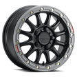 Raceline A14BG Alpha 15x7in/5x114.3 BP/25mm Offset/68mm Bore - Black & Gunmetal Ring Beadlock Wheel - Wheels