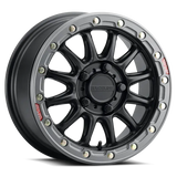 Raceline A14BG Alpha 15x7in/5x114.3 BP/25mm Offset/68mm Bore - Black & Gunmetal Ring Beadlock Wheel - Wheels