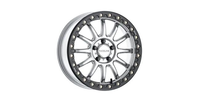 Raceline A14SB-77012 + 25 Alpha Bdlk 17X7 6/139.7 ( + 25Mm) Silver/Blk - Wheels