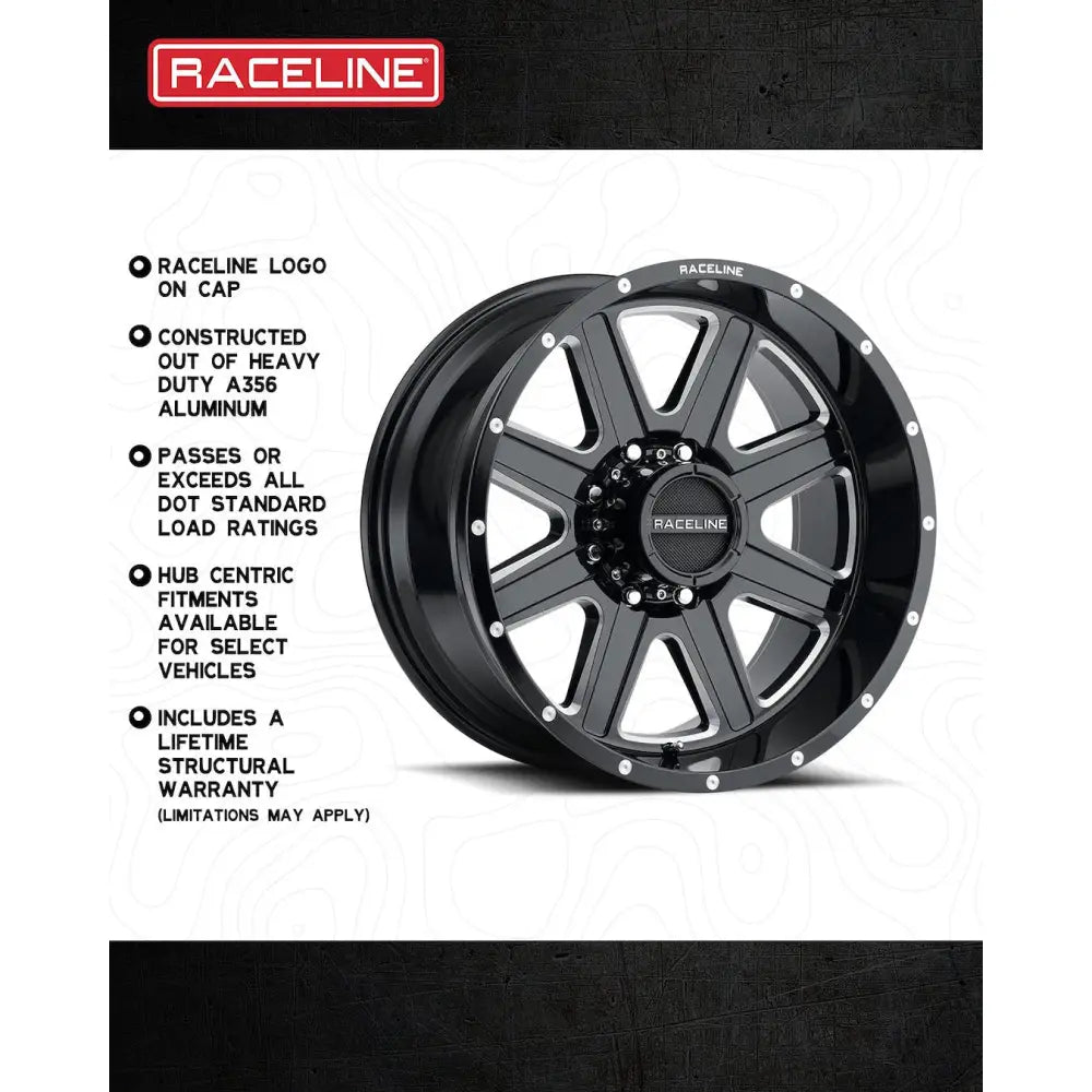 Raceline With Raceline Logo Center Cap Wheel 940M-21065-19 - 940M 20X10 6X135 0MM