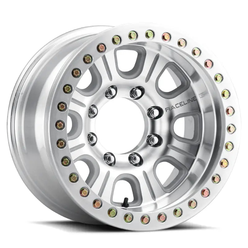 Raceline RT233-79581-32 Raceline RT233 Monster 17x9.5in / 8x170 BP / -32mm Offset / 130.81mm Bore - Machined Beadlock Wheel