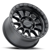 Raceline Simulated Beadlock Lip Wheel 960B-78560+35 - Black Alpha Satin 17X8.5 6X139.7