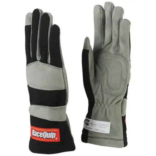 Racequip 351006RQP Driving Gloves - Black Large