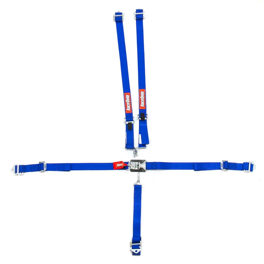 Racequip 709029RQP Latch and Link Blue 5PT Harness Set JR LL