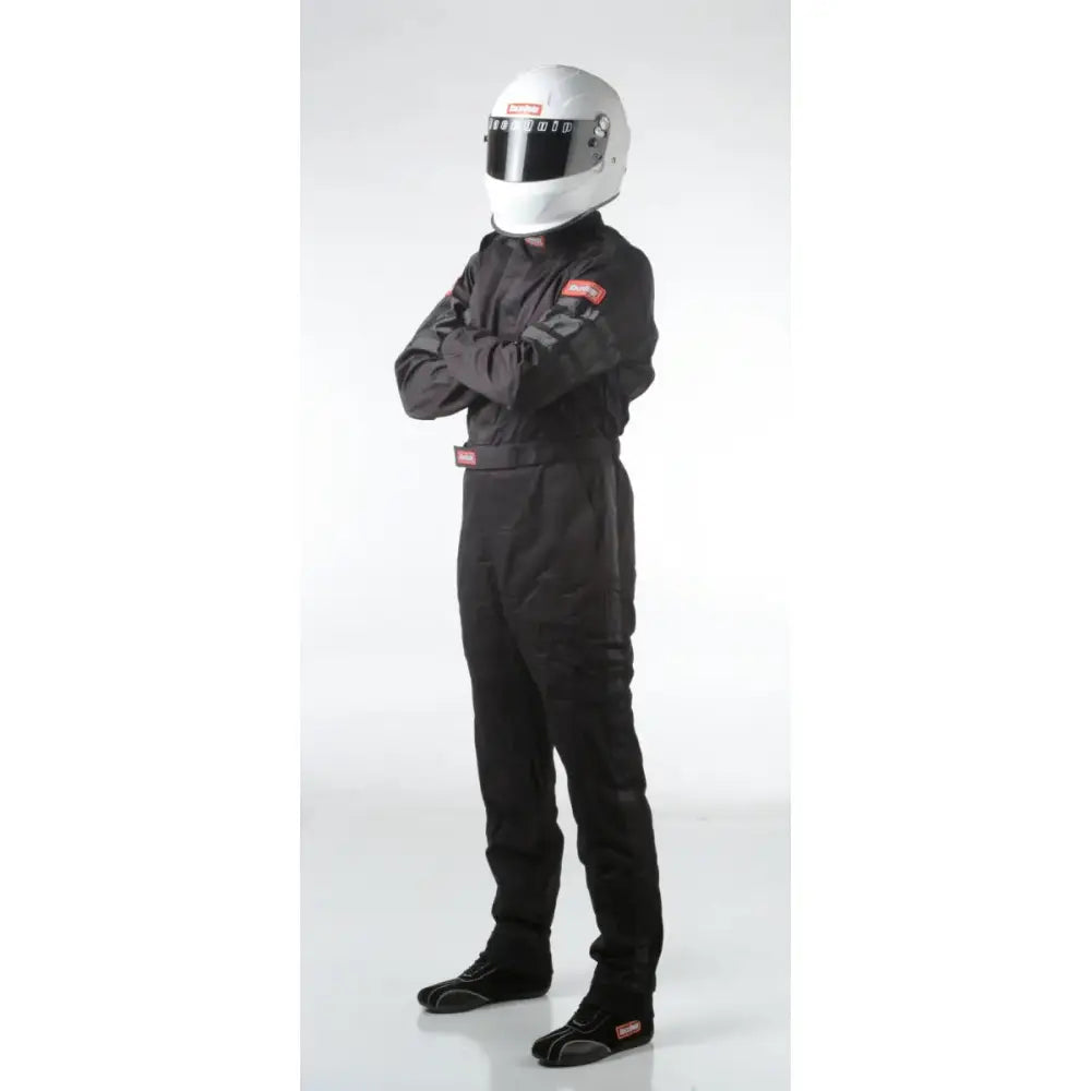 RaceQuip Black SFI-1 1-L Suit - 2XL - 110007