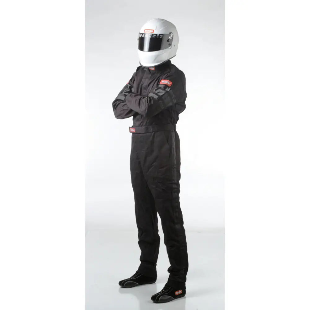 Racequip 110007 RaceQuip Black SFI-1 1-L Suit - 2XL - 110007