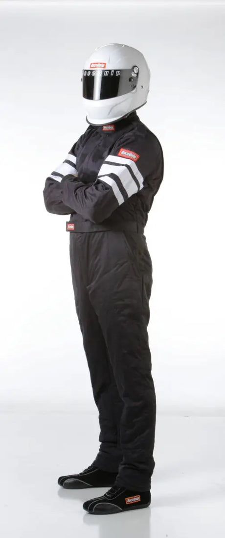 RaceQuip Black SFI-5 Suit - Medium - Truck & Automotive