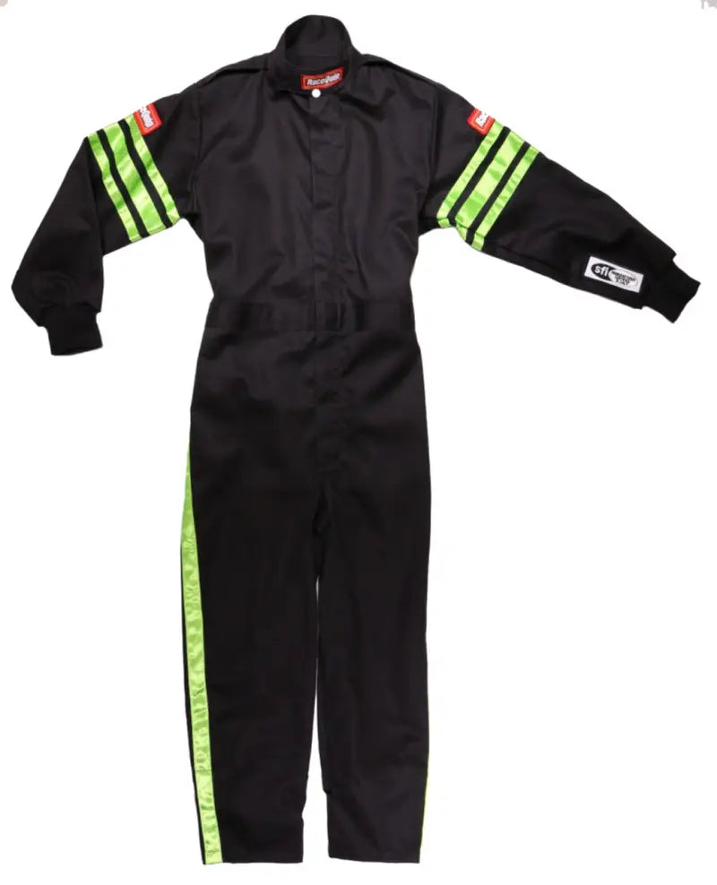 RaceQuip Green Trim SFI-1 JR. Jacket - KMedium - 1960793 - Safety