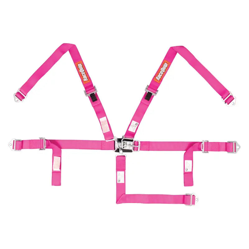 Racequip 709089 RaceQuip Pink JR. L & L 5pt Harness