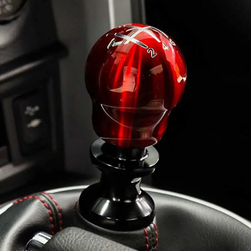 Raceseng Contour Shift Knob (Gate 1 Engraving) M10x1.25mm Adapter - Red Translucent 