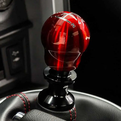 Raceseng Contour Shift Knob (Gate 3 Engraving) M12x1.25mm Adapter - Red Translucent 