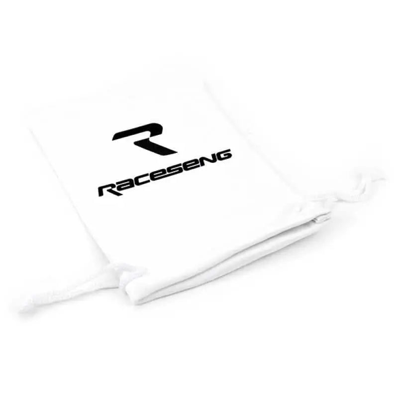 Raceseng Raceseng Shift Knob Cover (Thermal Bag) - White Microfiber w/Black Logo