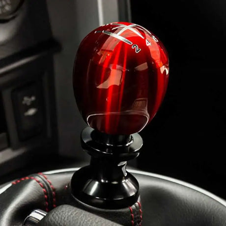Raceseng Slammer Shift Knob (Gate 3 Engraving) M12x1.25mm Adapter - Red Translucent 