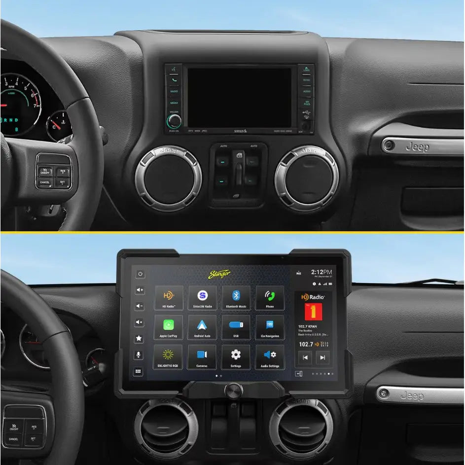 Racesport LT Built-In HD Radio Tuner SRX-JK11128 - Integrated 12.8 Display Wrangl