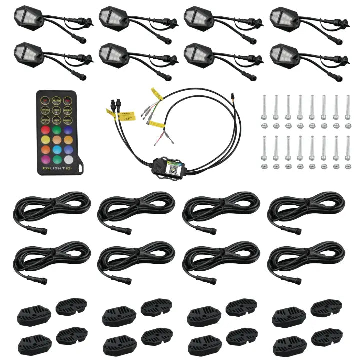 Racesport LT Choose From Millions Of Colors Underbody Light Kit RSDK8 - Colortrail 8PC Rgb Chasing Rock