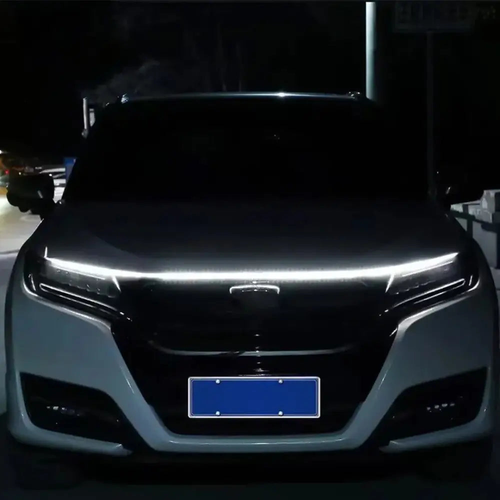 Racesport LT Easy To Install Daytime Running Light Hoodkit1 - Led Knight Rider Scanning Hood Brow