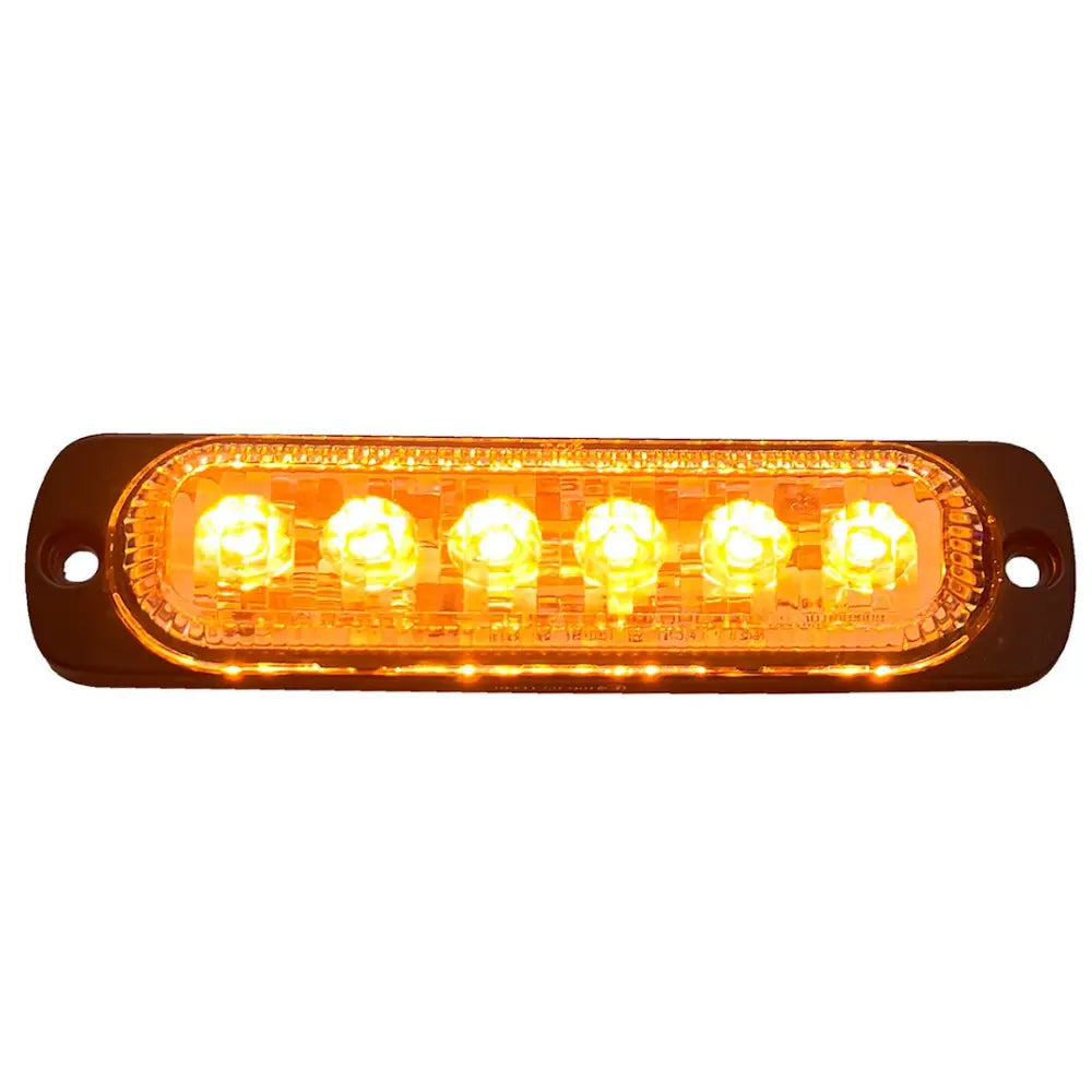 Racesport LT Low Power Consumption Warning Light RS70016A - 6-LED Ultra Slim Flush Mount 19-FLA