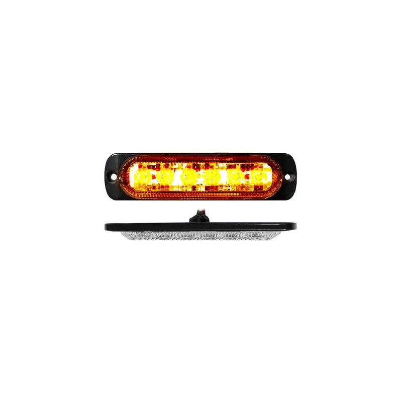 Racesport LT Low Power Consumption Warning Light RS70016A - 6-LED Ultra Slim Flush Mount 19-FLA