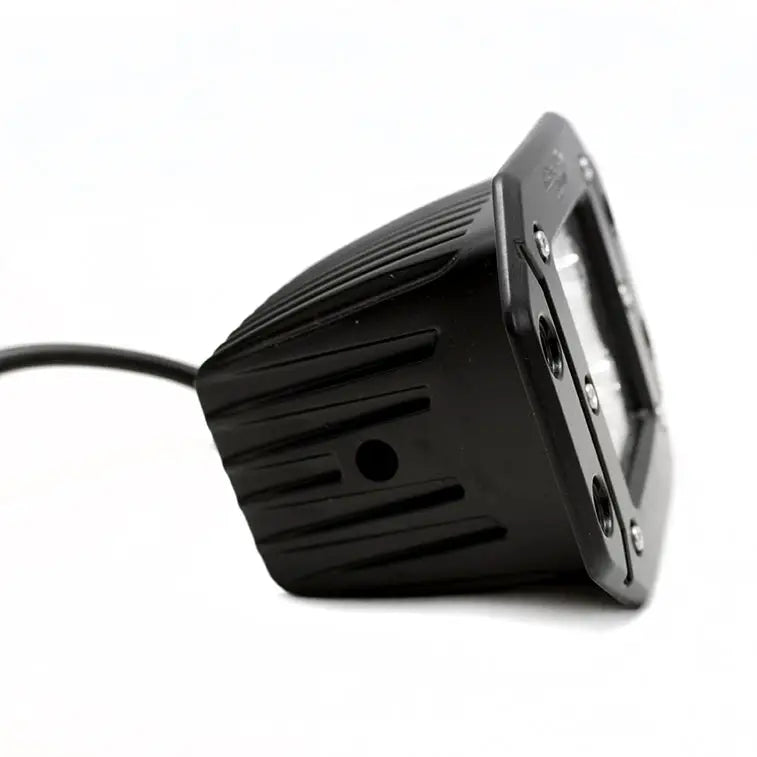 Racesport LT RoHS Compliant Driving/ Fog Light RS-18W6LED-FM - Black Shell Flush Mountable 18WAT