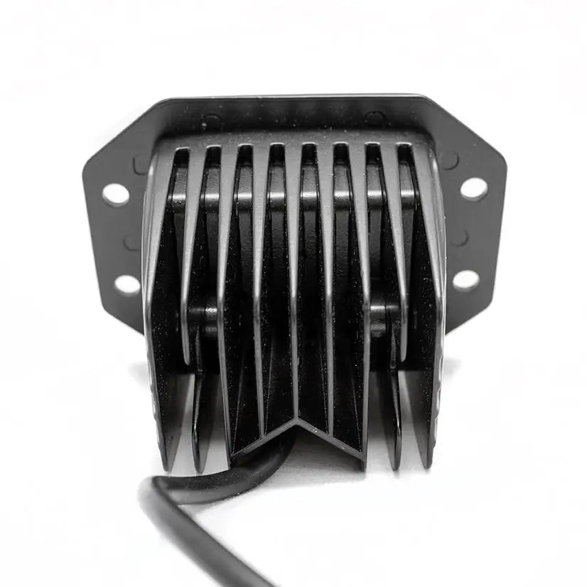 Racesport LT RoHS Compliant Driving/ Fog Light RS-18W6LED-FM - Black Shell Flush Mountable 18WAT