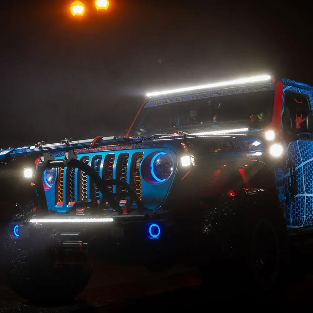 Racesport LT Secondary Amber Emitters Light Bar RSLP8 - 8IN 5W Lopro Ultra Slim Led