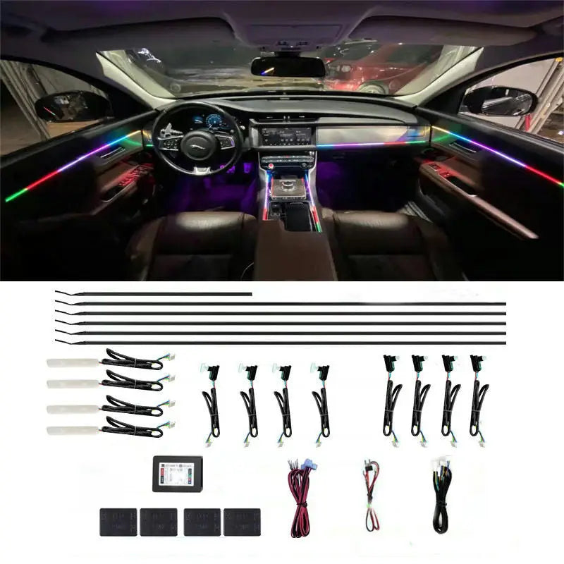 Racesport LT Simple Plug-And-Play Installation Interior Light Akit4DR - 4-Door Ambient 18PC Kit