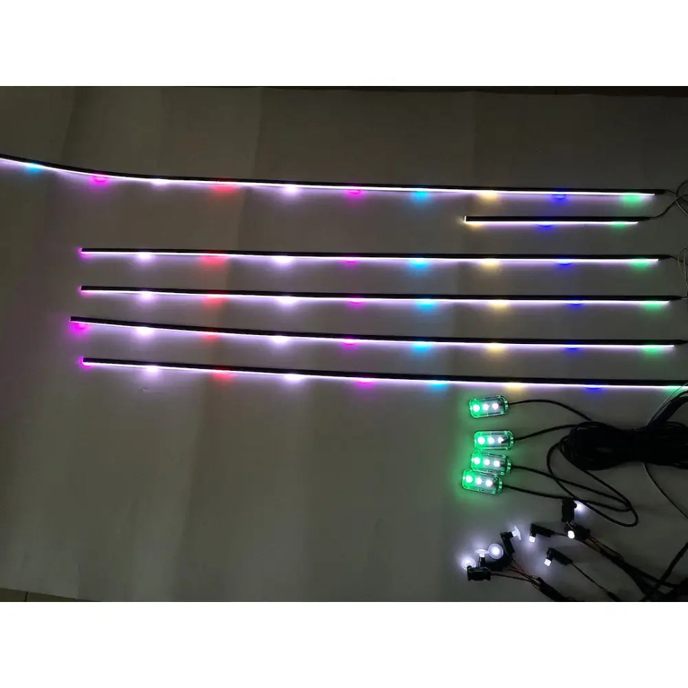Racesport LT Simple Plug-And-Play Installation Interior Light Akit4DR - 4-Door Ambient 18PC Kit