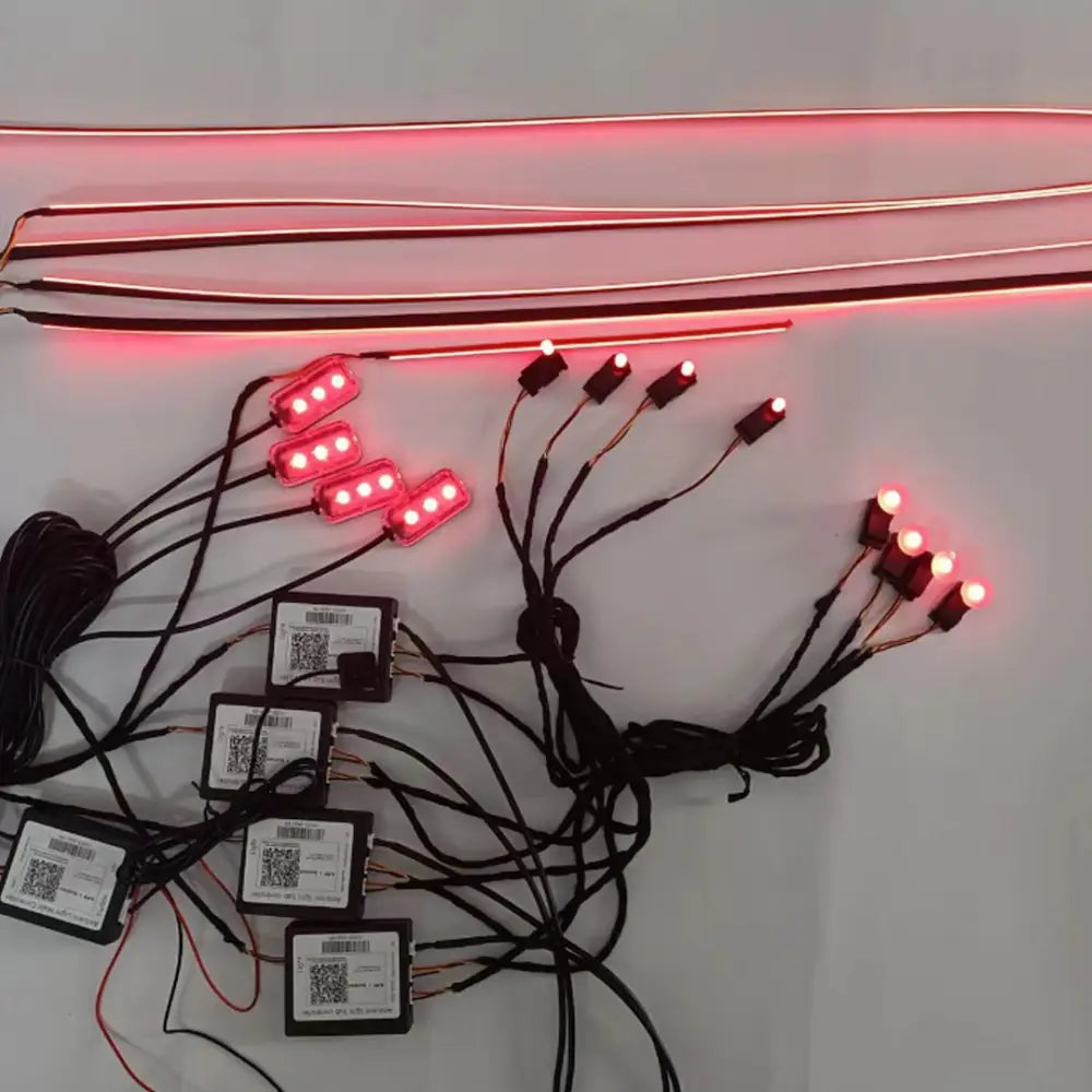 Racesport LT Simple Plug-And-Play Installation Interior Light Akit4DR - 4-Door Ambient 18PC Kit