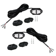 Racesport LT Universal Fitment Underbody Light Kit RSRGBW - 2PC Rgbw Multicolor Rock Syst