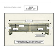 Rack'EM MFG Great For Hardscaping Trailer Cargo Basket RA-14A/B - Kit X2 X6 Fits 72