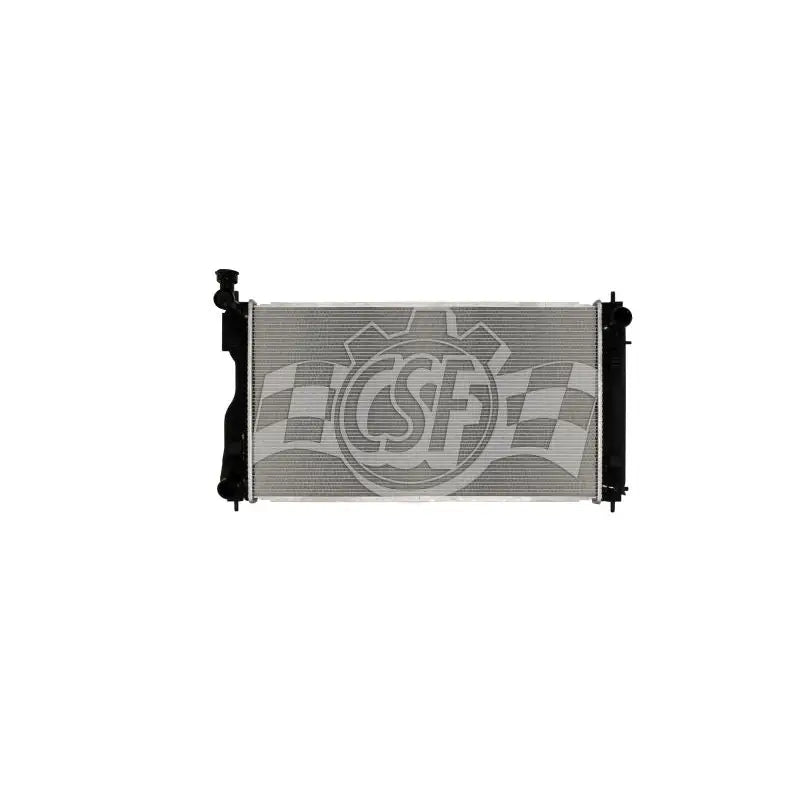CSF RADIATOR 3889 Radiator Core Dimensions 26 Inch Length x 14-5/8 Inch Width x 5/8 Inch Depth; Single Core Row; Crossflow; Aluminum Core With Plastic Tanks; 1-9/16 Inch Top Right Inlet Fitting x Left Bottom Hose Connections; Without Transmission Cooler; Without Radiator C