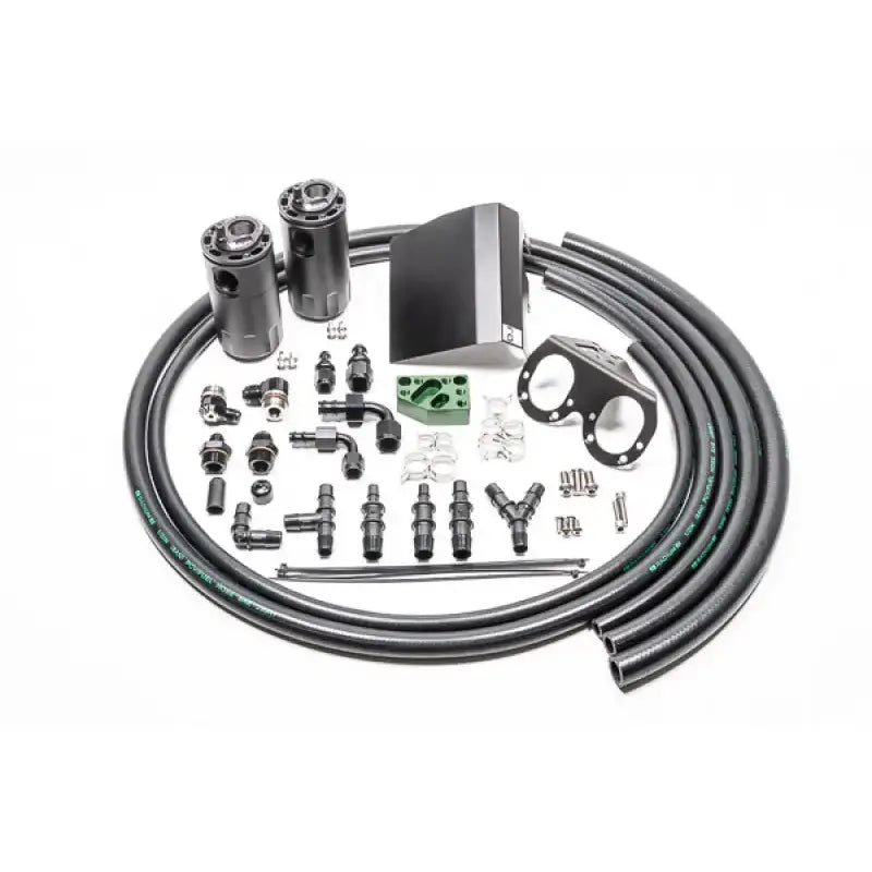 Radium 02-21 Subaru EJ-Series Fluid Lock Turbo Dual Catch Can Kit - Truck & Automotive