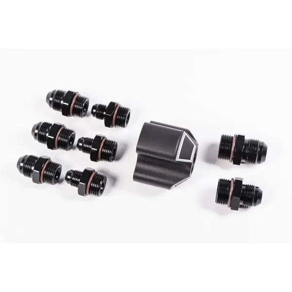 Radium Engineering 20-0237 Radium Engineering 3 Into 1 Distribution Block w/ Fittings