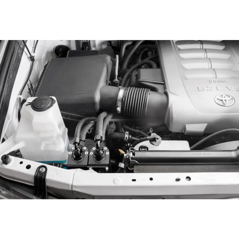 Radium Engineering 20-0240-FL Radium Engineering 07-21 Toyota Tundra Dual Catch Can Kit Fluid Lock