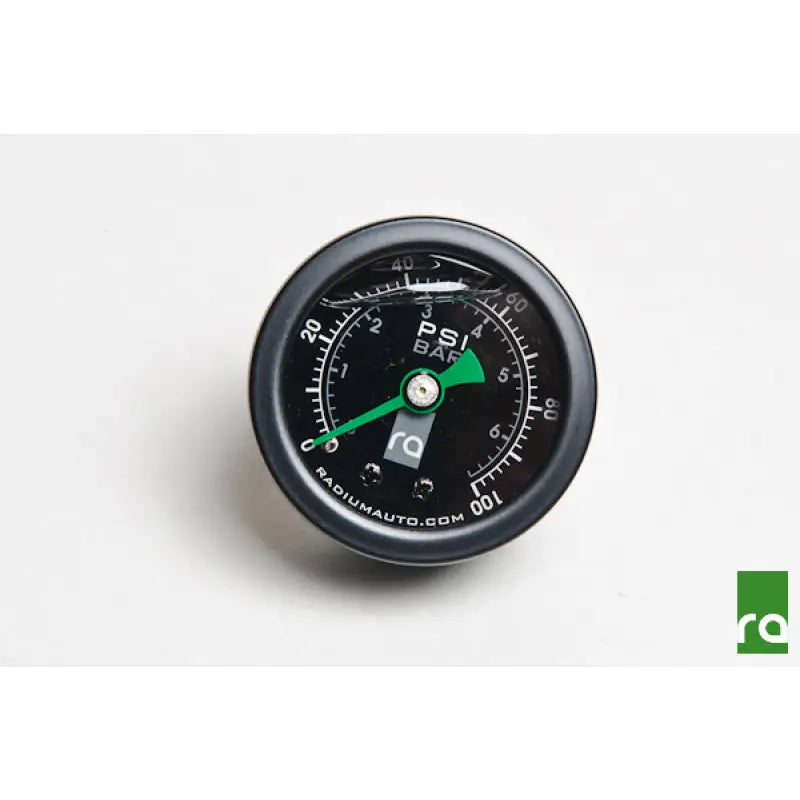 Radium Engineering 20-0407 Radium Engineering 0-100 PSI Fuel Pressure Gauge With 90 Degree Adapter