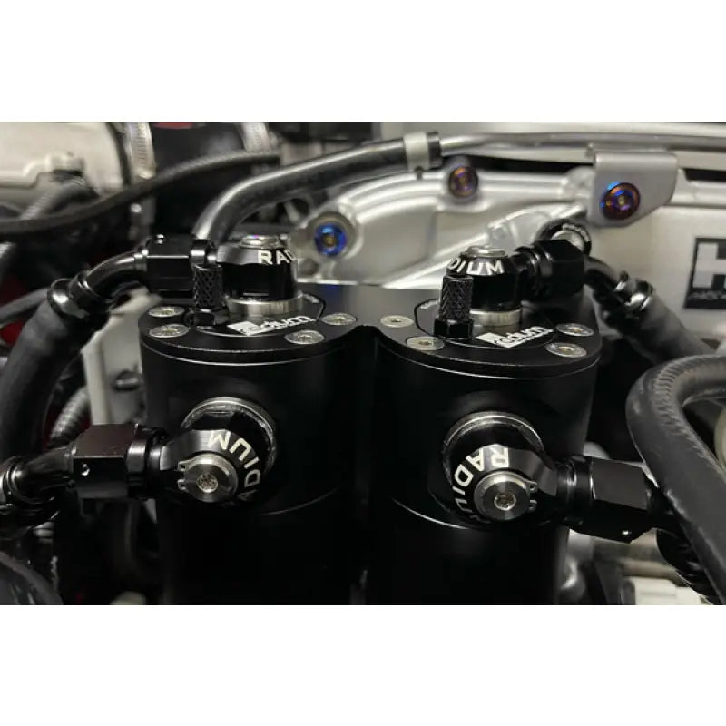 Radium Engineering 20-0555-FL Radium Engineering Nissan R35 GT-R Dual Catch Can Kit CCV Fluid Lock