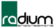 Radium Engineering logo for Mitsubishi EVO 7/8/9 Fuel Hanger, compatible with AEM 50-1220 / DW440, pumps not included.