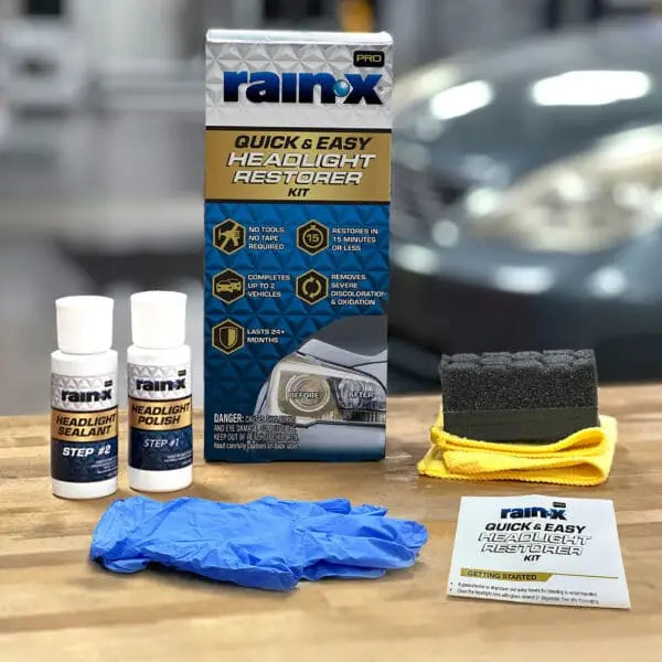 Rain X Graphene Shield Technology Headlight Restoration Kit 610200 - RX Pro Grphne HL Rst 6X1EA
