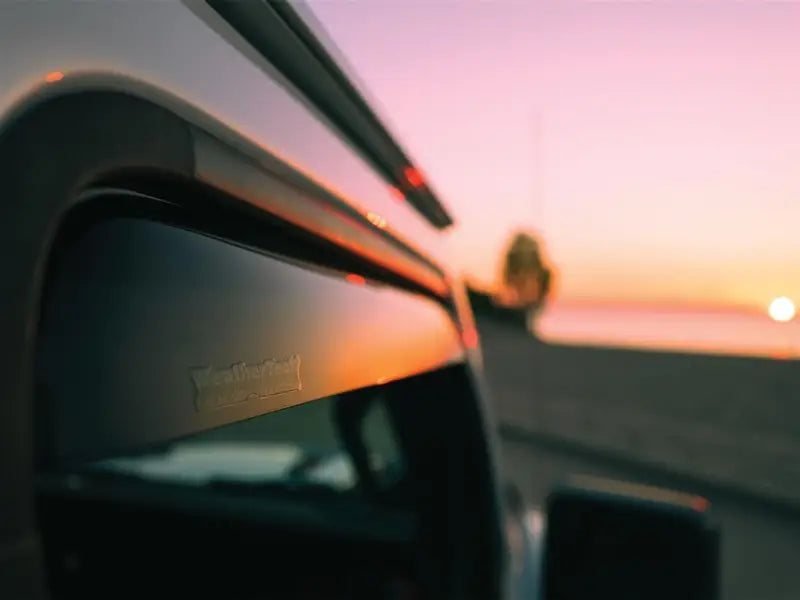 Rainguard Aerodynamic Design; In-Channel; Dark Smoke; Acrylic; Set of 2 - Truck & Automotive