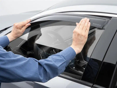 Rainguard Aerodynamic Design; In-Channel; Dark Smoke; Acrylic; Set of 2 - Truck & Automotive