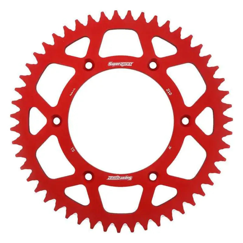 SUPERSPROX RAL-210-51-RED Rear Sprocket Aluminum 51t 520 Red Hon
