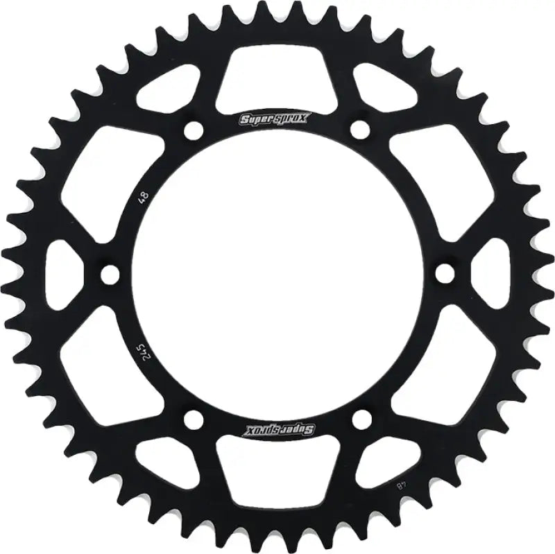 RAL-245-48-BLK Rear Sprocket Aluminum 48t 520 Blk Yam 