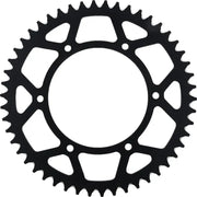 Black motorcycle rear sprocket ral-245-50-blk for better chain life and performance