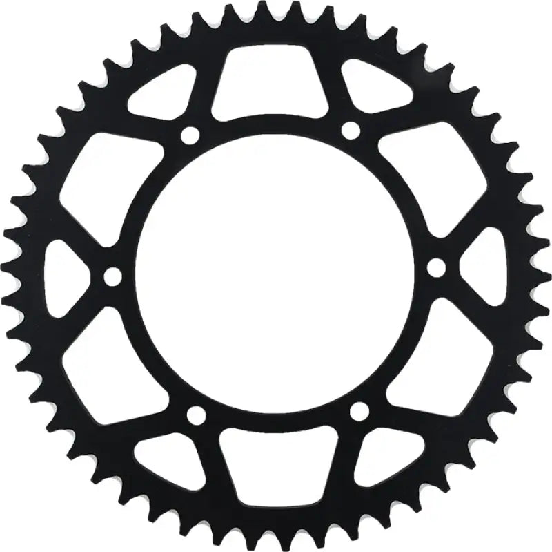 Black motorcycle rear sprocket ral-245-50-blk for better chain life and performance