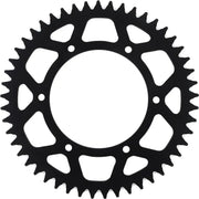 Black metal rear sprocket with 45 teeth and 6 holes for RAL-808-49-BLK chain life