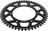 Black aluminum rear sprocket with 48 teeth for better chain life RAL-808-49-BLK