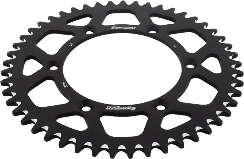 Black aluminum rear sprocket with 48 teeth for better chain life RAL-808-49-BLK