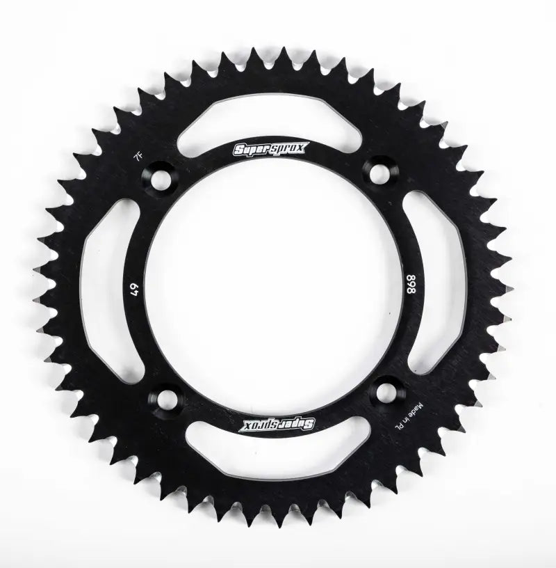 SUPERSPROX RAL-898-49-BLK Rear Sprocket Aluminum 49t 428 Blk Ktm