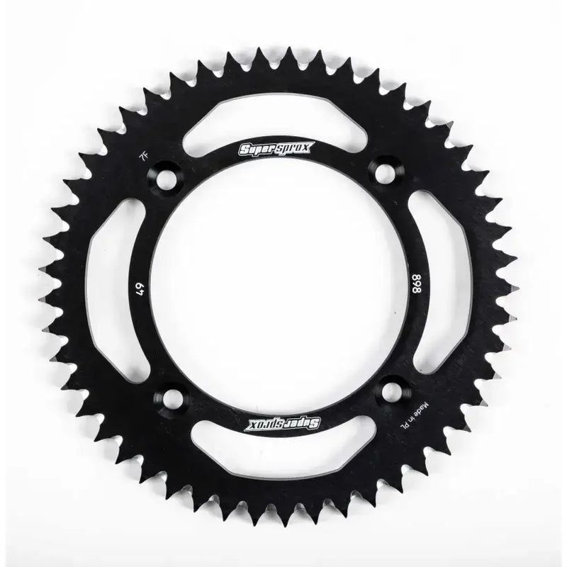 SUPERSPROX RAL-898-49-BLK Rear Sprocket Aluminum 49t 428 Blk Ktm
