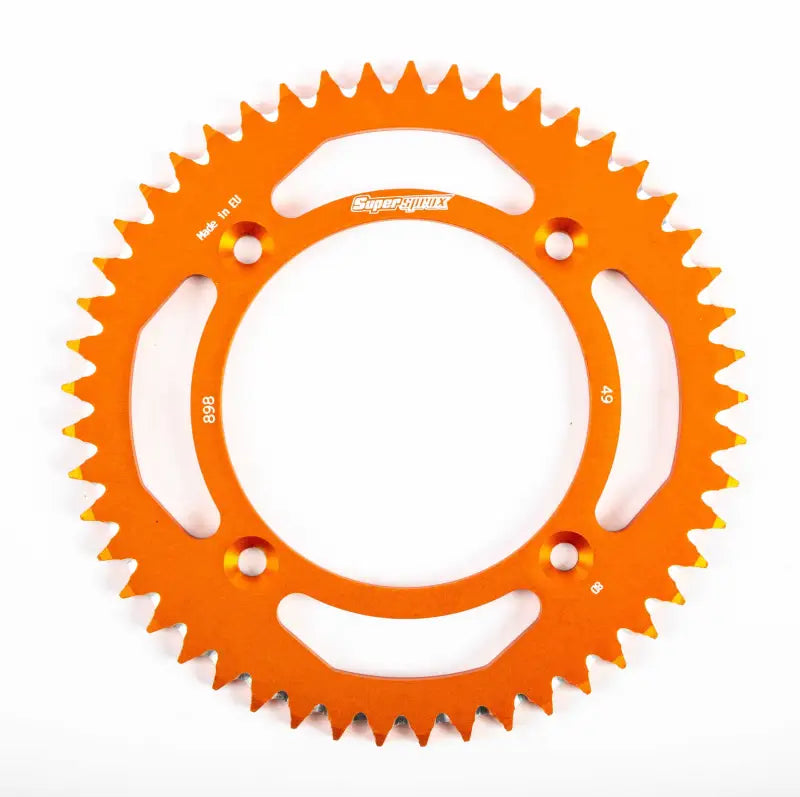 SUPERSPROX RAL-898-49-ORG Rear Sprocket Aluminum 49t 428 Org Ktm